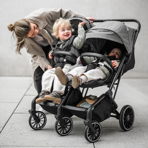 Zwillingswagen Zwillingsbuggy Geschwisterbuggy Buggy Kinderwagen BabyGo GoTwice - Bild 5 von 26