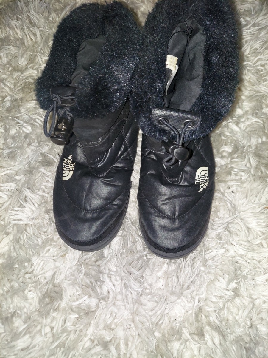 THE NORTH FACE WOMENS GOOSE DOWN NUPTSE BOOTIE BOOTS SIZE 7 FAUX