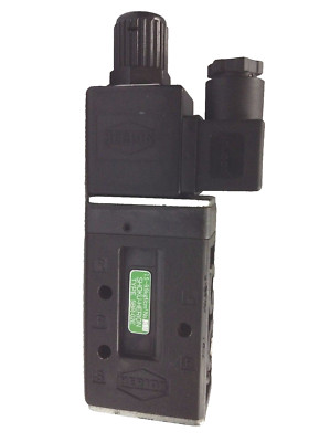 HERION 5BR-02E 5/2-way 1/4'' Pneumatic Directional Control Solenoid Valve 24V DC 