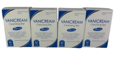 4X Vanicream Cleansing Bar For Sensitive Skin Fragrance Free Body Bar 3.9 Oz New