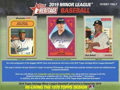 2019 Topps Heritage Minor League Baseball - PICK YOUR CARD - COMPLETE YOUR SET 