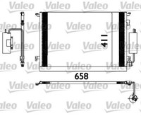Valeo 817648 Kondensator, Klimaanlage FüR Opel