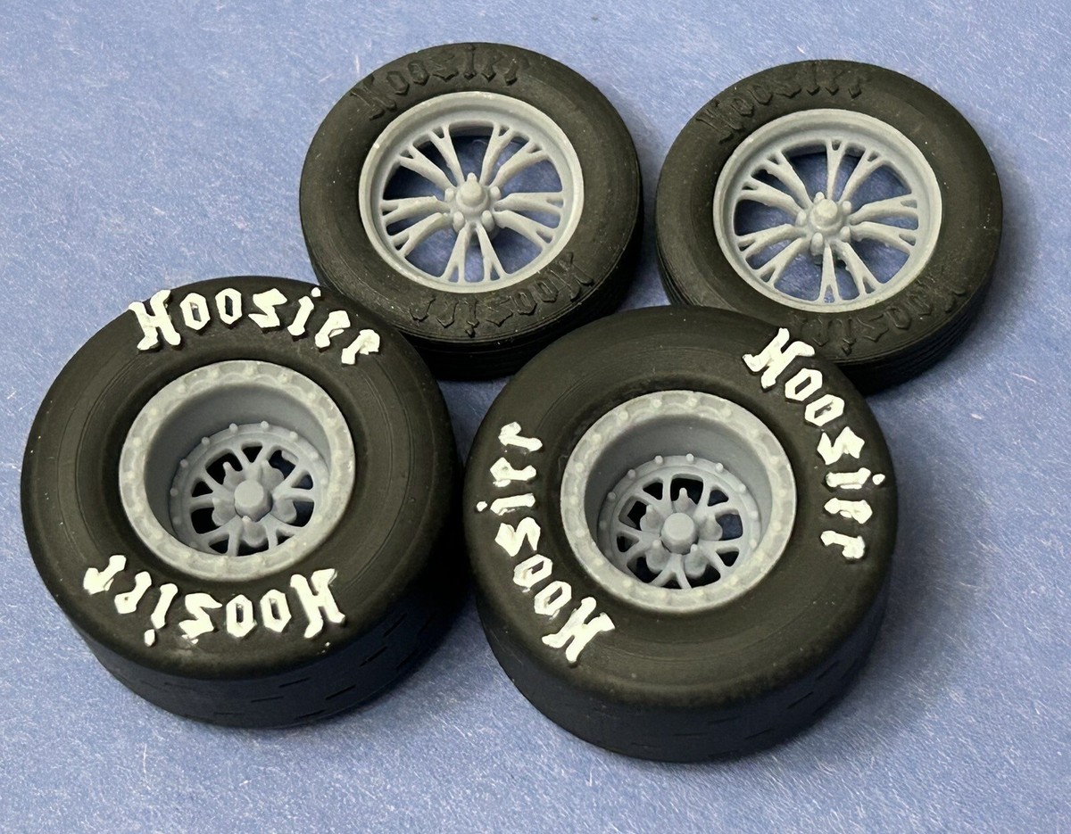 Resin 15/17 Scale in. “Weld V-Series” Drag Wheels With Hoosier