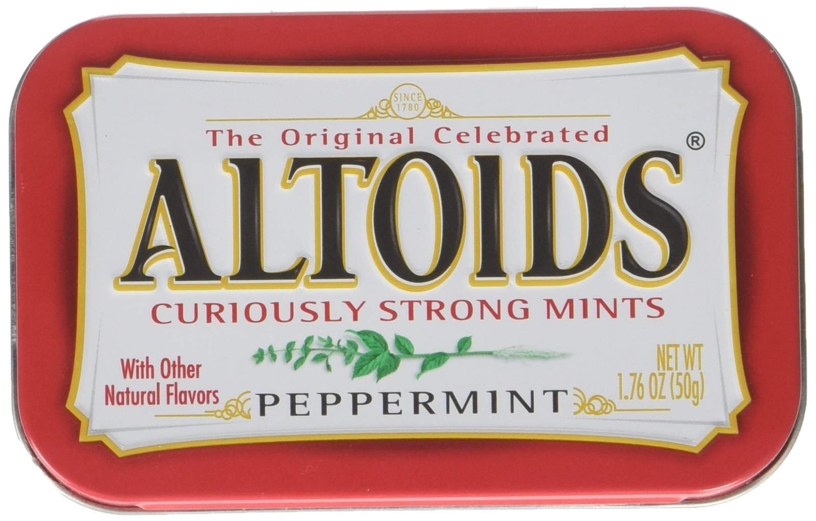 Wrigley Curiously Strong Mints 1.76 Oz. Tin