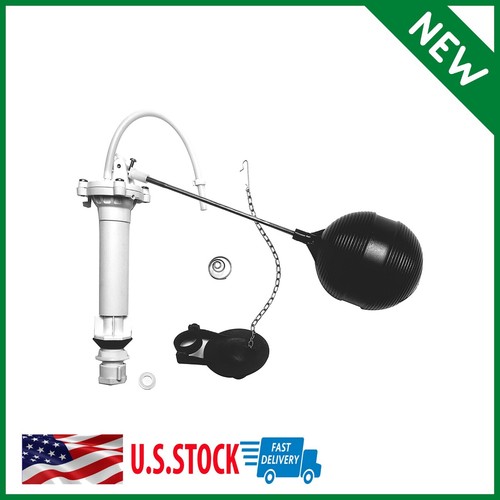 Universal Complete Toilet Tanks Repair Kit Fill Valve Flapper Float