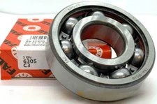 FAG 6305 C3 BEARING OPEN 6305 NO SEALS 25x62x17 mm