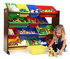 Toy Organizer with Storage Bins 25% More Storage Removable Bins For Play Cleanup