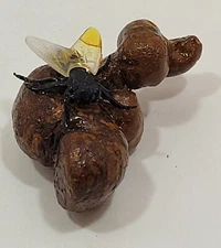 Vintage Novelty 2" Fly on Poop Gag Unique Rare Gift Prank Prop