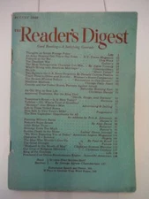 Vintage Reader's Digest August 1946, Henry Hazlitt, Alan Devoe, Paul de Kruif