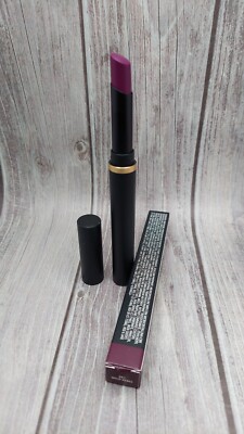 MAC POWDER KISS VELVET BLUR SLIM LIPSTICK 881 WILD REBEL Midtone Plum .07oz/2g