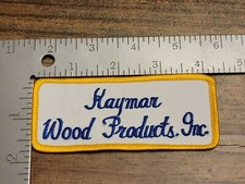 S Haymar Lumber Company Uniform Logo Patch for shirt or hat Wood products jacket