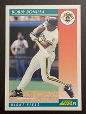 1992 Score #225 Bobby Bonilla Pittsburgh Pirates
