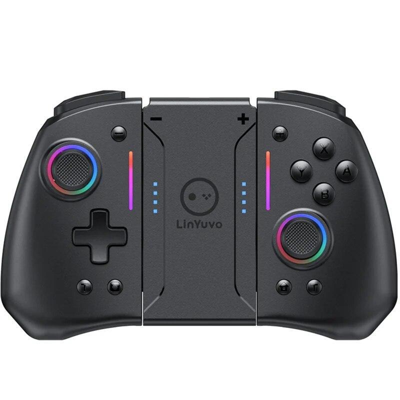 Linyuvo Ks42 Meteor Wireless Joy-pad with 8 Color Rgb Lights Linyuvo Ks42 Meteor Wireless Joy-pad with 8 Color Rgb Lights
