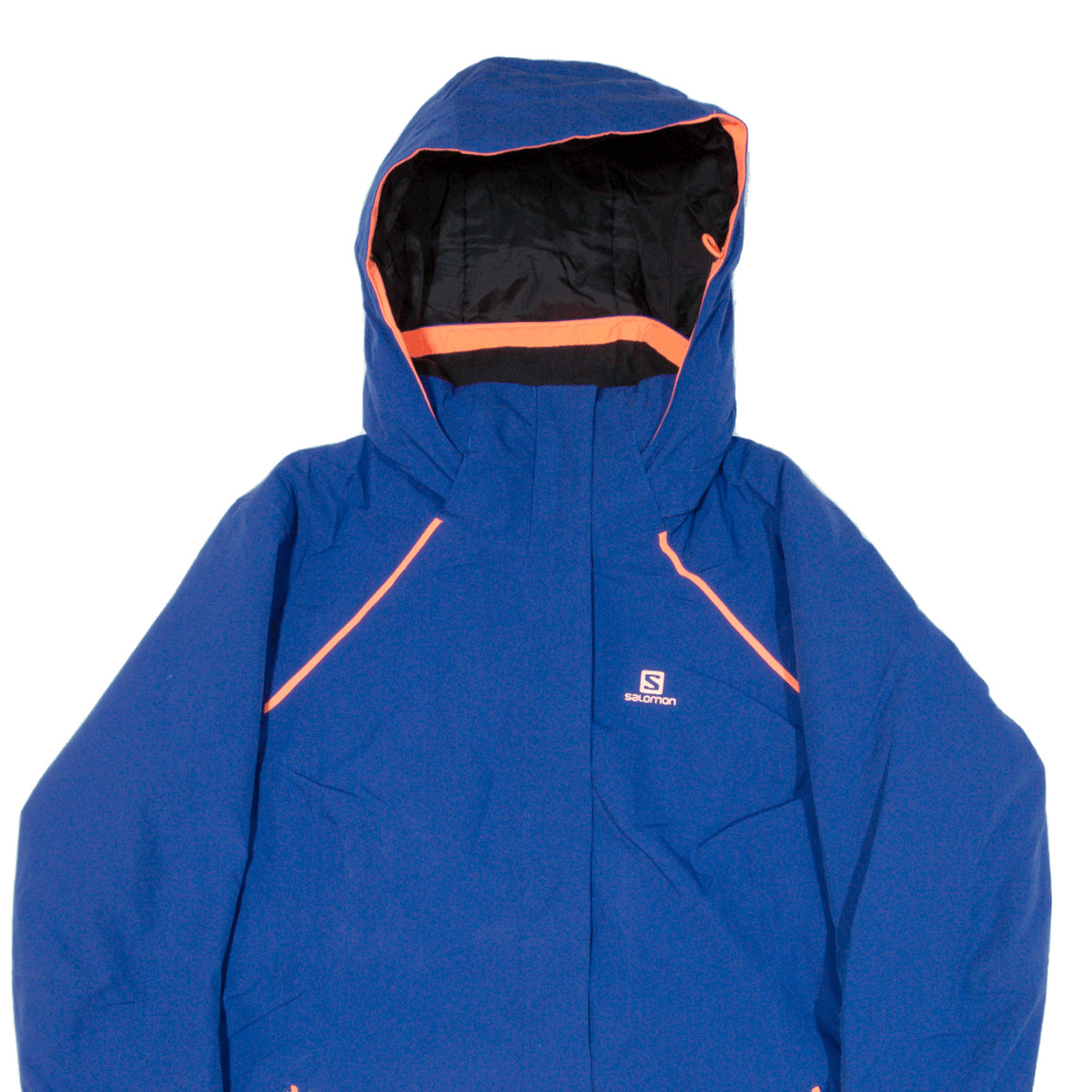 SALOMON Cappotto da sci donna isolato blu con cappuccio L