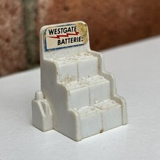 Vintage 50s T Cohn Marx Westgate Batteries Display Service Station Gas Playset