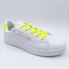Baskets Tennis Chaussure Sneakers Femme - 39 et 40 - Blanche Jaune Basse Shoes