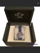 NWT Ravenna Blue Sapphire Diamond Swiss Designer Watch 