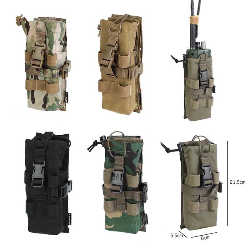 Tactical Universal PRC-152 Radio Pouch Walkie Talkie Bag Molle AVS