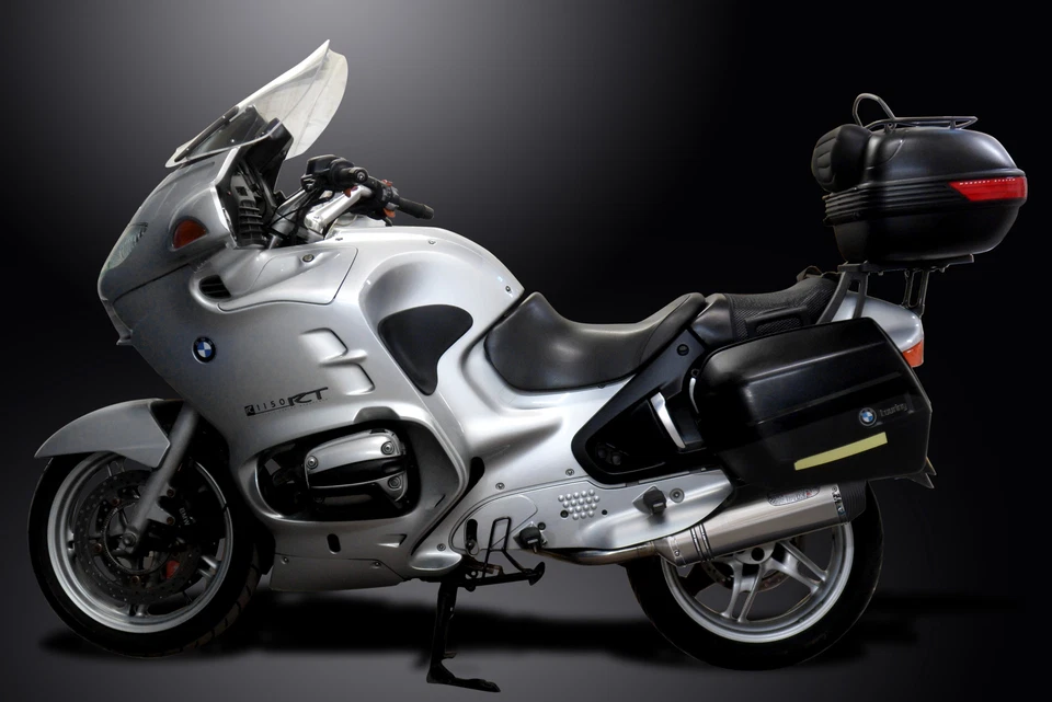 BMW R1150RT 2001-05 Delkevic Slip On 13.5" X-Oval Kit de silenciador de escape de acero inoxidable Foto 2 de 4