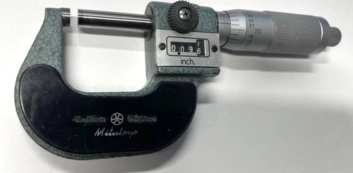 Mitutoyo 193-201 Rolling Digital Outside Micrometer, 0-1" Range, .001"