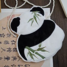 Ladies Girls Cute Chinese Panda Bag Crossbody Handbag Small Purse Sweet Ethnic