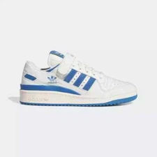 Adidas Originals Forum Low Men’s Lifestyle Casual Shoe White Blue Sneakers #203