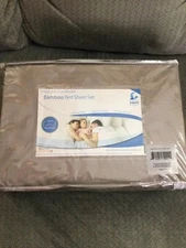 New Hotel Sheets Direct, Bamboo, 4 Piece Set, California King - Sand