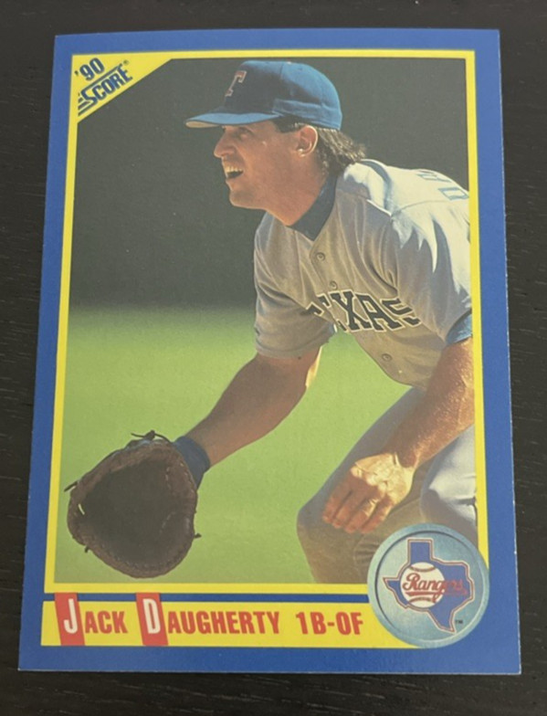 1990 Score - Jack Daugherty - Texas Rangers - #564 - RC
