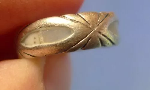 Vintage USSR Soviet Art Jewelry Sterling Silver RING 925 17mm - Picture 1 of 10