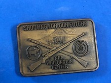 NRA Whittington Center Shooting For Our Future Belt Buckle Desert Rifle Western