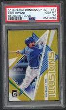 2019 Panini Donruss Optic Kris Bryant Cubs PSA 10 GEM MINT Illusions Gold /10