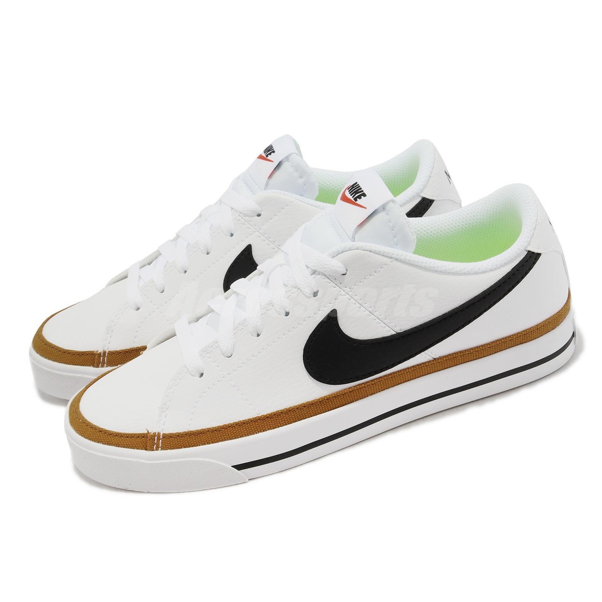 Nike Wmns Court Legacy NN White Black Desert Ochre Women Casual  
