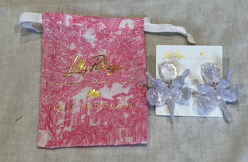 lilly pulitzer x lele sadoughi ohrringe White Lily