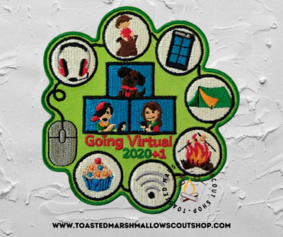 Going Virtual 2020 / 2021 Badge Patch Scouts Girl Guide Abenteuer Camping