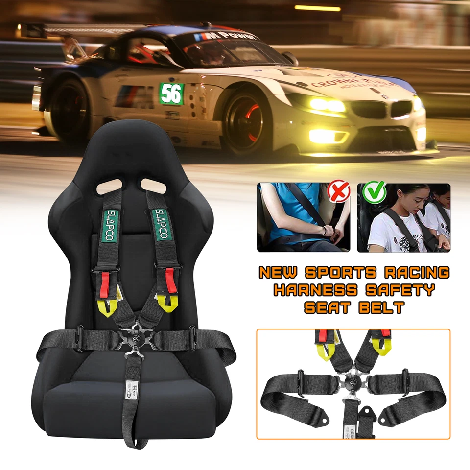 Arnés de cinturón de seguridad de carreras de 5 puntos 3" UTV ATV BUGGY TODOTERRENO RZR Polaris Foto 2 de 4