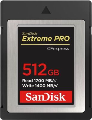 SanDisk Extreme PRO CFexpress Speicherkarte Card 512GB Type B, 1700/1400 MB/s