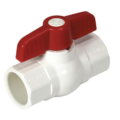 NDS E1410-15 Manual 2-Way Ball Valve,Socket,PVC 54XJ82