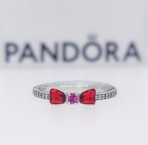 New 100% Authentic PANDORA 925 Ale Disney Princess Snow White Bow Ring ...