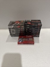 Lot of 14 Sealed TDK D90 High Output Blank Cassette Tapes IECI/Type1 In Case