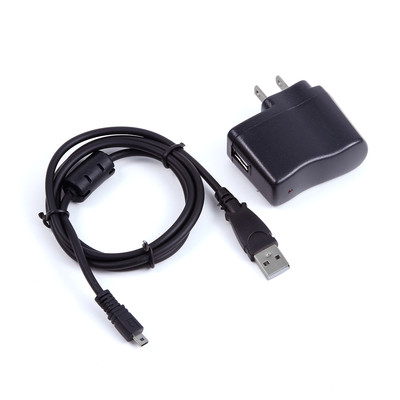 USB AC Power Adapter Charger Cord For Olympus T-100 T-110 DZ