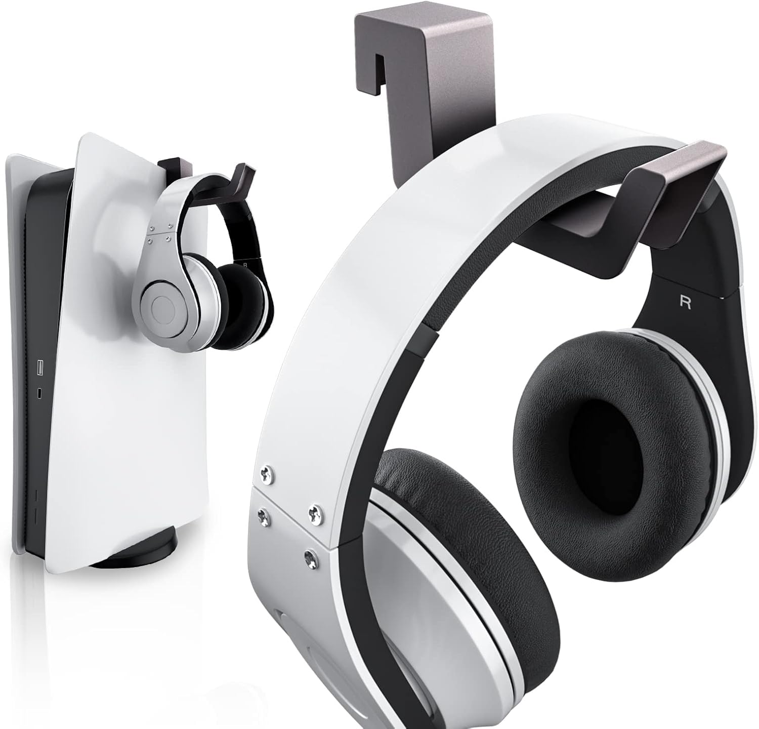 PS5 Headset Stand, PS5 Headphone Hook,Ps5 Headset Hanger, Compatible with Univer-image