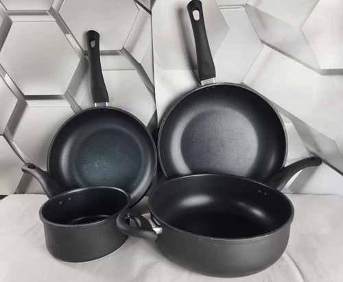 Hell’s Kitchen Nonstick 4-Pc. Cookware Set, Black