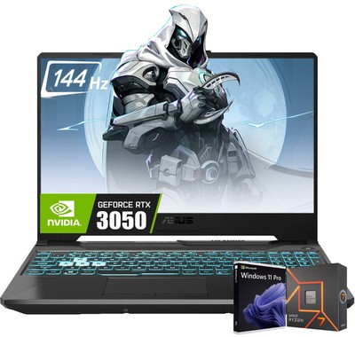 ASUS TUF A15 15.6'' Gaming Laptop AMD Ryzen 7-7435HS RTX 3050 64GB RAM 2TB SSD