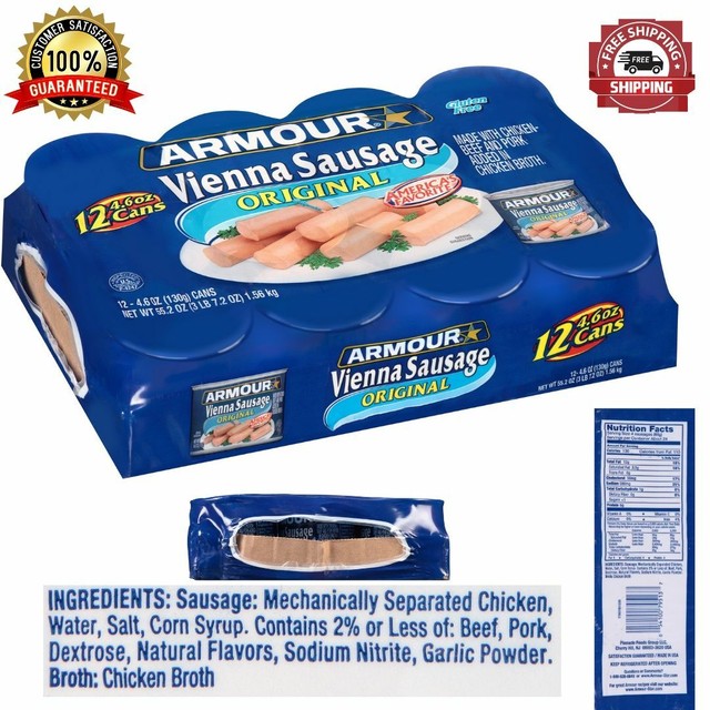 Original Vienna Sausage 4.6 Oz GlutenFree Flavorful Genuine Chicken