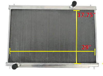 Alu Radiator For 2009-2015 Nissan Infiniti GT-R GTR R35 3.5/3.8L VR38 Twin Turbo