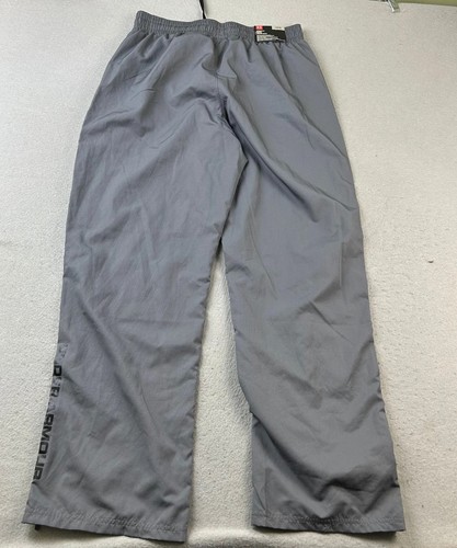 Under Armour Track Pants Mens Large Gray HeatGear Elastic Waist Straight Leg NWT - Picture 4 of 14