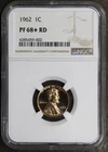 1962 (PF68* STAR RD) Proof Lincoln Cent 1C NGC