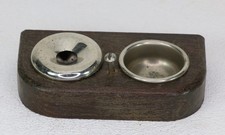 GRAMMOPHON ERSATZTEIL: 2er-Schale für Nadeln, zum Aufbau im Gerät, Eiche T111