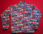 Patagonia Synchilla Snap Pullover Men’s Medium Aztec Waves Fleece Blue