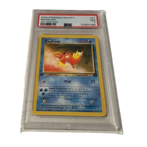 2000 PSA 7 Pokemon Magikarp 1st Edition Rocket #47 Graded